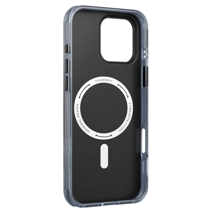 Apple iPhone 16 Pro Max Kılıf M-safe Şarj Özellikli Youngkit Love Serisi Kapak Mor