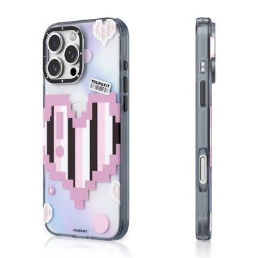 Apple iPhone 16 Pro Max Kılıf M-safe Şarj Özellikli Youngkit Love Serisi Kapak Yeşil