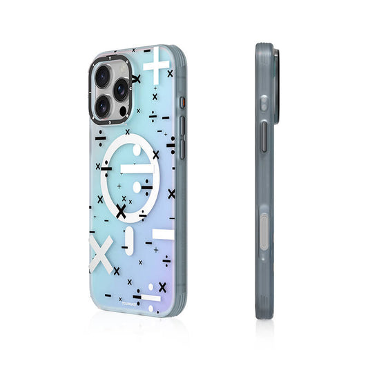 Apple iPhone 16 Pro Max Kılıf M-safe Şarj Özellikli Youngkit Mathematical Serisi Kapak Colorful