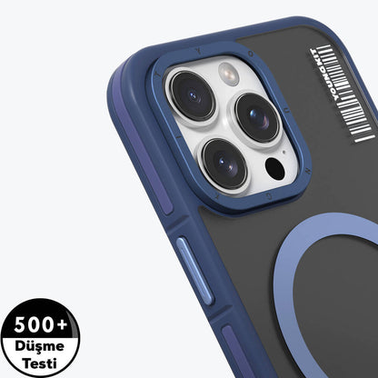 Apple iPhone 16 Pro Max Kılıf M-safe Şarj Özellikli Youngkit Rock Sand Serisi Kapak Gold