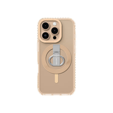 Apple iPhone 16 Pro Max Kılıf M-safe Şarj Özellikli Yüzük Standlı Amazingthing Titan Pro Serisi Kapak Siyah