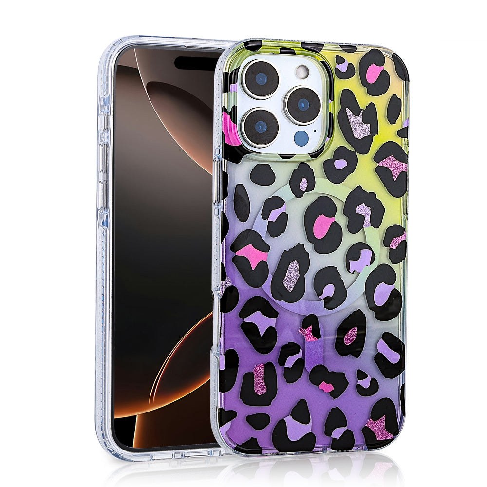 Apple iPhone 16 Pro Max Kılıf M-safe Şarj Özellikli Zore Jago Kapak Siyah-Beyaz