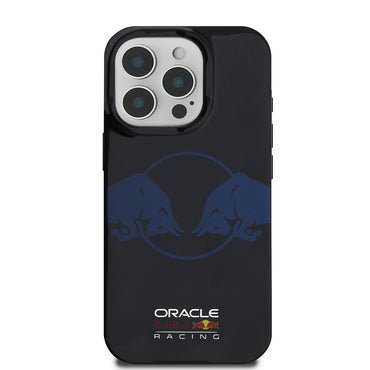 Apple iPhone 16 Pro Max Kılıf Redbull Orjinal Lisanslı M-safe Şarj Özellikli IML Çift Boğa Baskılı Sert PC  Kapak Lacivert