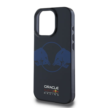 Apple iPhone 16 Pro Max Kılıf Redbull Orjinal Lisanslı M-safe Şarj Özellikli IML Çift Boğa Baskılı Sert PC  Kapak Lacivert