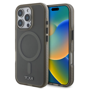 Apple iPhone 16 Pro Max Kılıf TUMI Orjinal Lisanslı M-safe Şarj Özellikli Airbagli Buzlu Transparan Kapak Haki