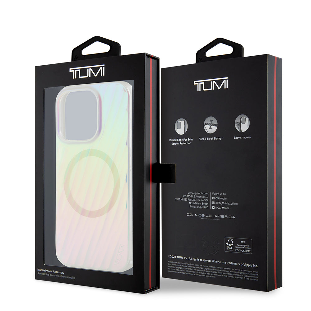 Apple iPhone 16 Pro Max Kılıf TUMI Orjinal Lisanslı M-safe Şarj Özellikli Transparan Kapak Colorful