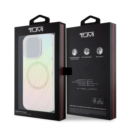 Apple iPhone 16 Pro Max Kılıf TUMI Orjinal Lisanslı M-safe Şarj Özellikli Transparan Kapak Colorful