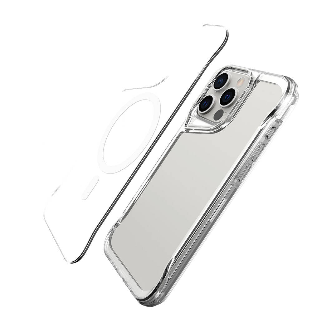 Apple iPhone 16 Pro Max Kılıf Zore M-safe Şarj Özellikli T-Max M-safe Kapak Şeffaf