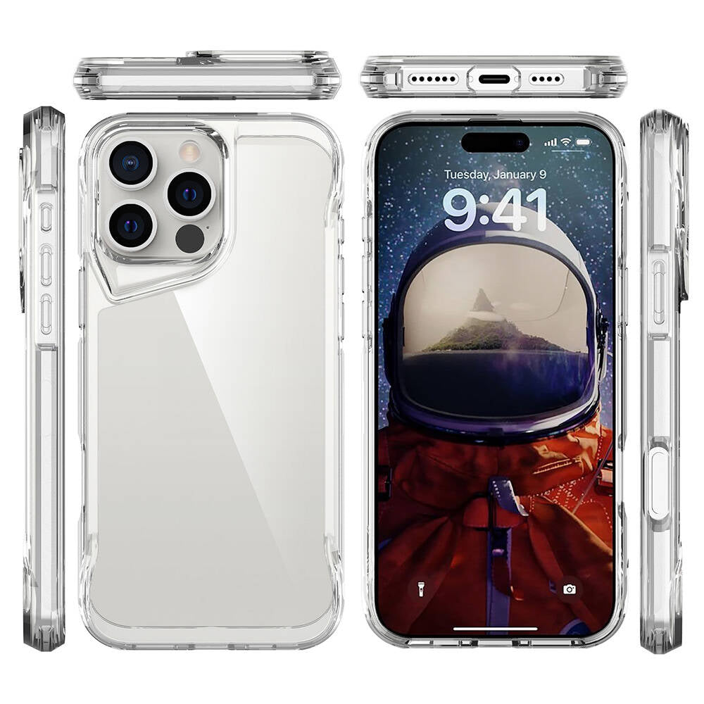 Apple iPhone 16 Pro Max Case Zore T-Max Transparent Cover