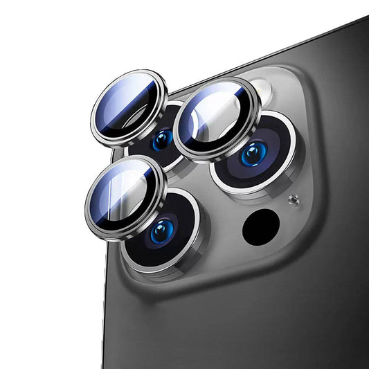 Apple iPhone 16 Pro Max Wiwu Lens Guard Metal Camera Lens Protector Black