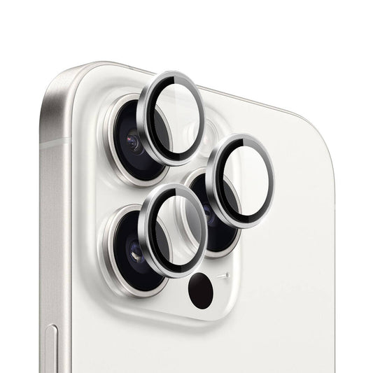Apple iPhone 16 Pro Max Wiwu LG-003 Lens Guard Scratch Resistant Sapphire Camera Lens Protector Silver 