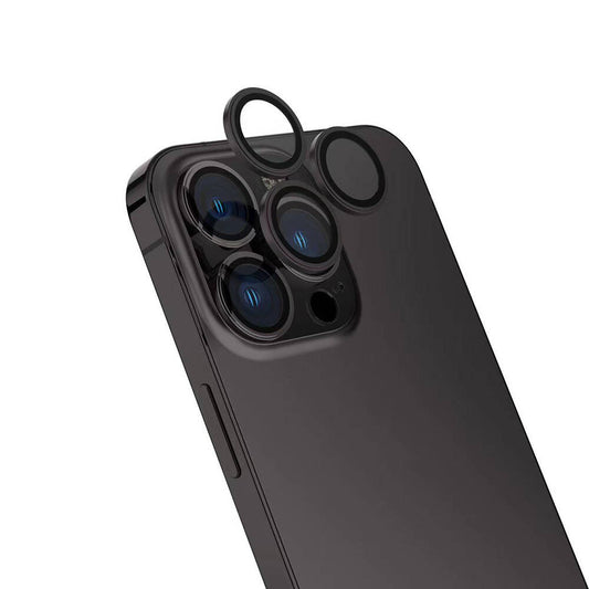 Apple iPhone 16 Pro Max Zore Sapphire CL-15 Anti-Fingerprint Anti-Reflective Camera Lens Protector Black