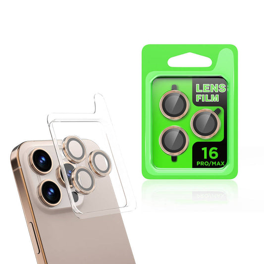 Apple iPhone 16 Pro Zore CL-07 Camera Lens Protector Desert Titanium
