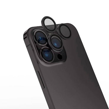 Apple iPhone 16 Pro Zore Sapphire CL-15 Fingerprint-Free Anti-Reflective Camera Lens Protector Gray