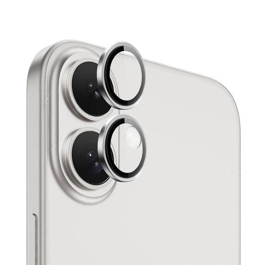 Apple iPhone 16 Wiwu LG-004 PVD Lens Guard Metal Camera Lens Protector Silver 