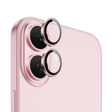 Apple iPhone 16 Wiwu LG-004 PVD Lens Guard Metal Camera Lens Protector Pink 