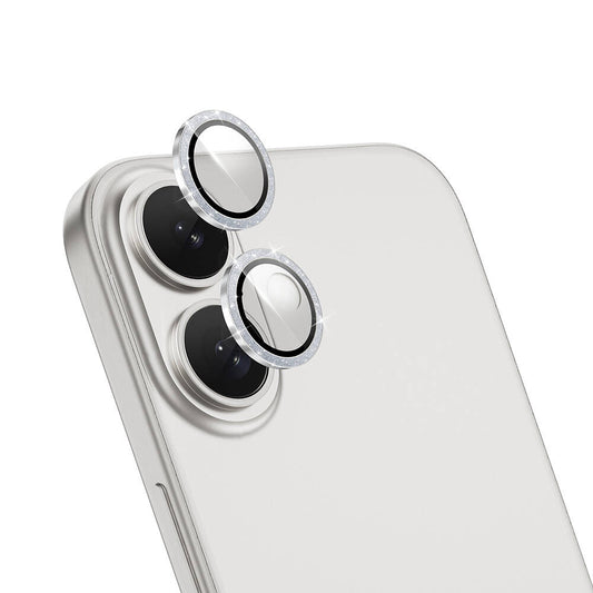Apple iPhone 16 Wiwu LG-006 Diamond Lens Guard Easy Application Camera Lens Protector Silver
