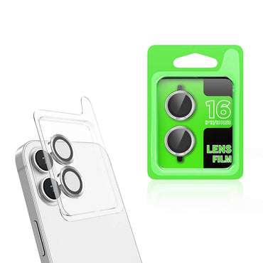 Apple iPhone 16 Zore CL-07 Camera Lens Protector Blue Light