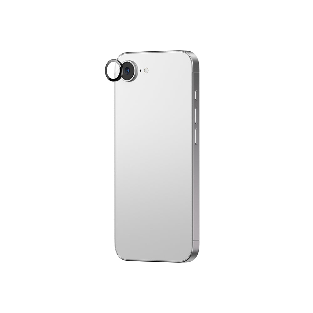 Apple iPhone 16E Amazingthing Anti Reflective Kamera Lens Koruyucu + Kolay Uygulama Aparatlı Gümüş