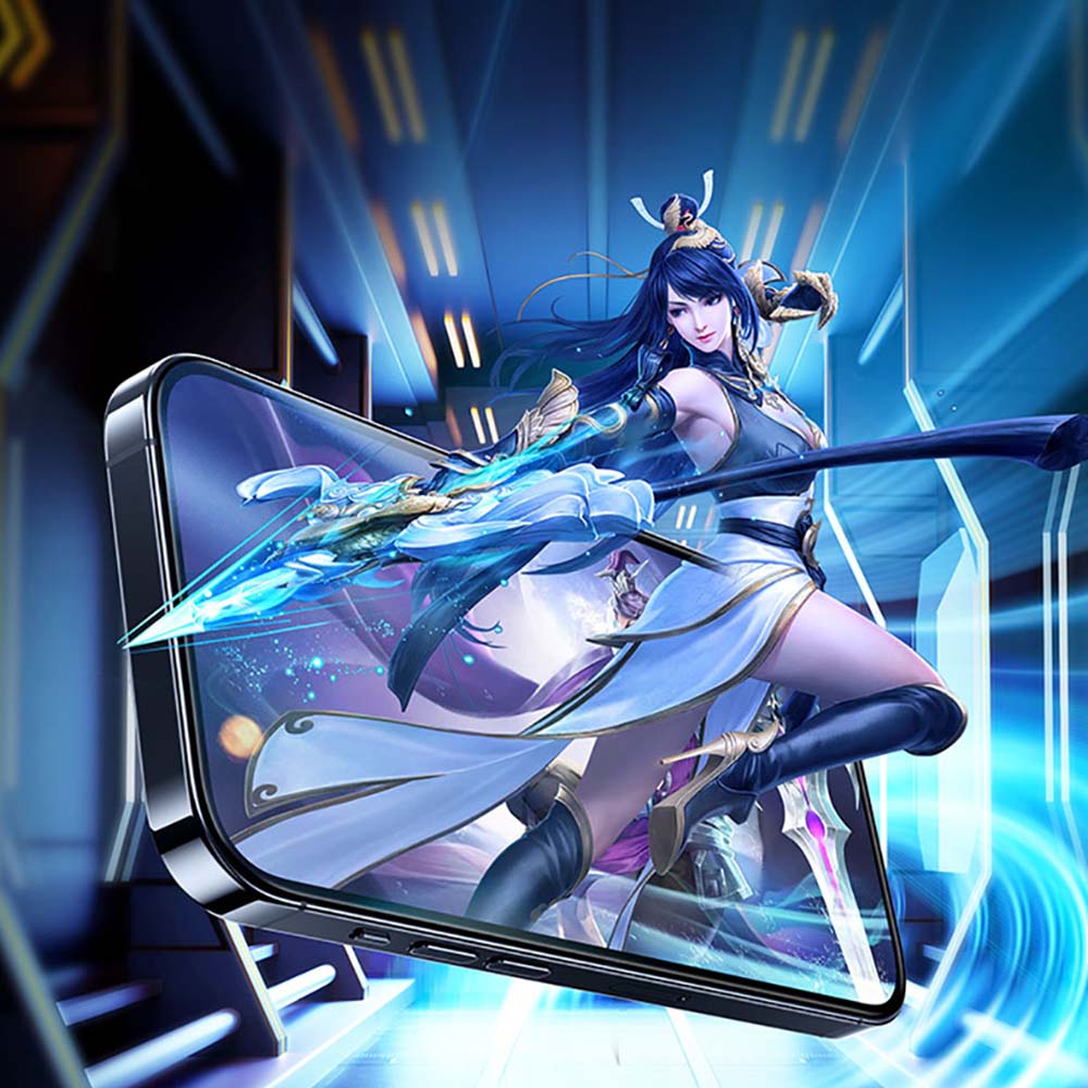 Apple iPhone 16E Benks Gaming Anti-Dust Toz Önleyici Mat Cam Ekran Koruyucu Siyah