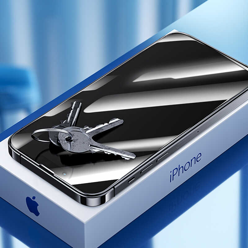 Apple iPhone 16E Benks Little KingKong Privacy Cam Ekran Koruyucu Siyah