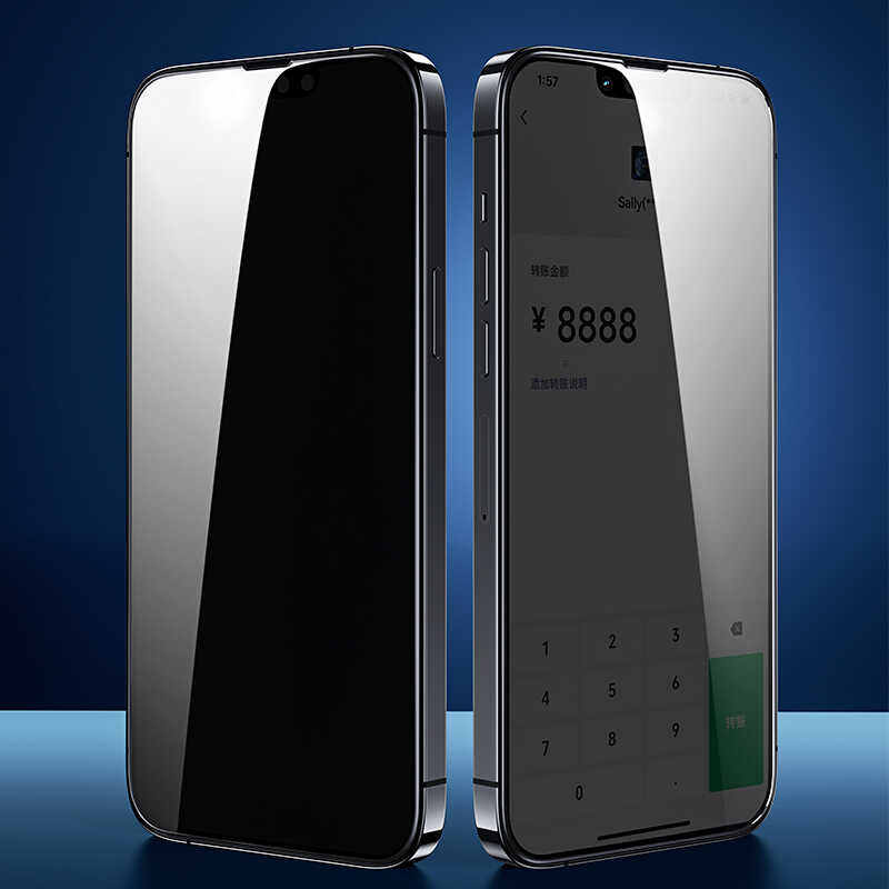 Apple iPhone 16E Benks Little KingKong Privacy Cam Ekran Koruyucu Siyah