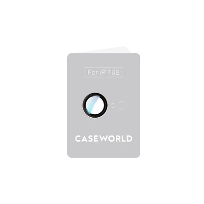 Apple iPhone 16E CaseWorld Alloy Serisi Oleofobik Anti Reflective Kamera Lens Koruyucu Siyah
