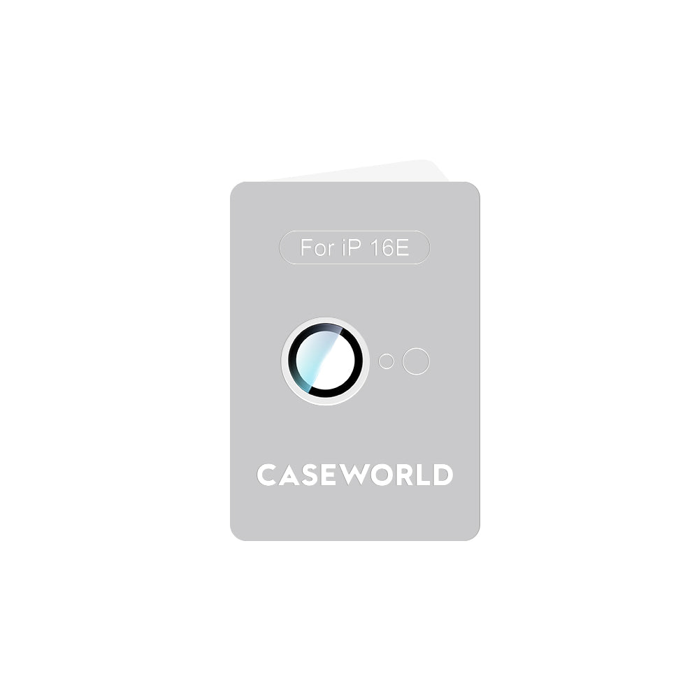 Apple iPhone 16E CaseWorld Alloy Serisi Oleofobik Anti Reflective Kamera Lens Koruyucu Şeffaf