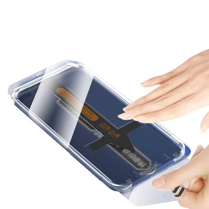 Apple iPhone 16E Ghost Screen Protector Zore Super Fast Anti-Dust Privacy Anti-Dust Tempered Screen Film Black