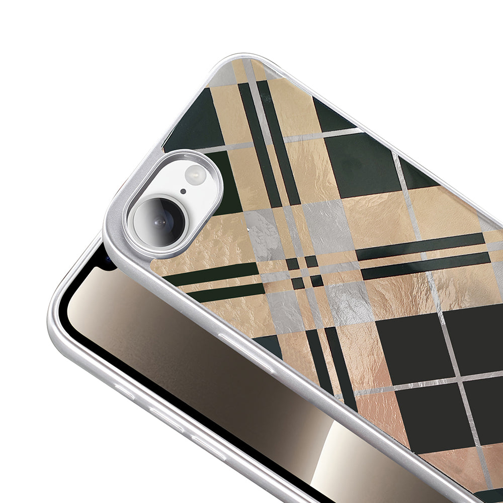 Apple iPhone 16E Case Patterned Zore Mep Cover Gray Leopard