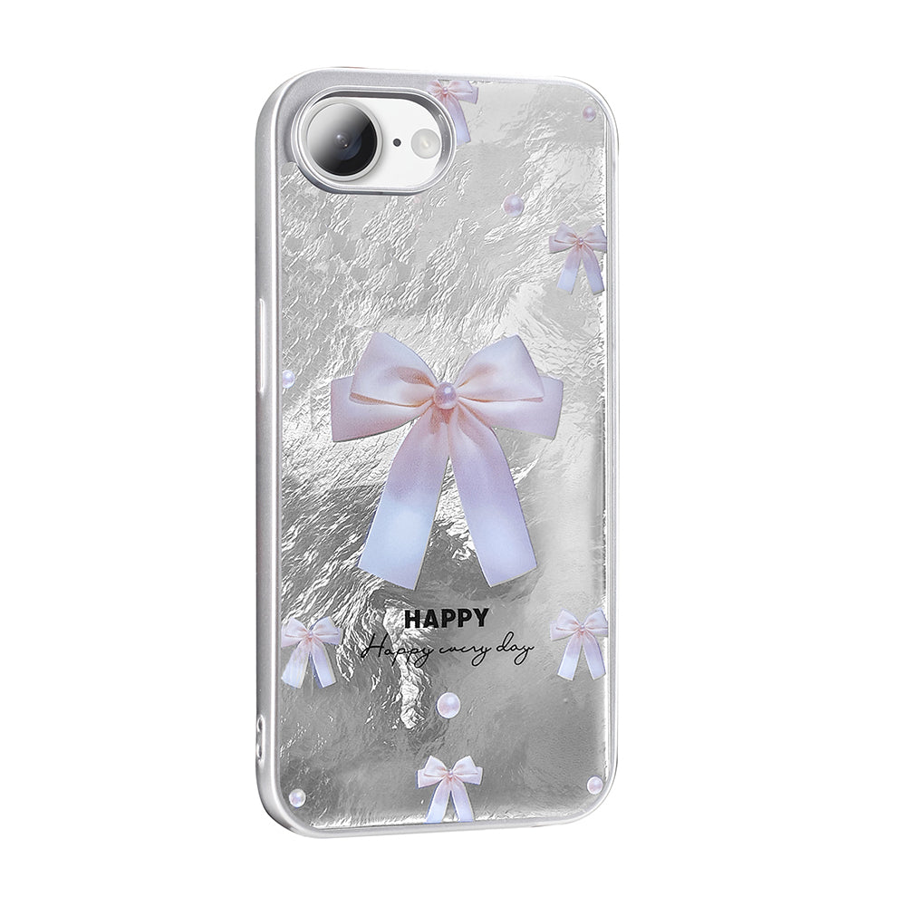 Apple iPhone 16E Case Patterned Zore Mep Cover Gray Leopard