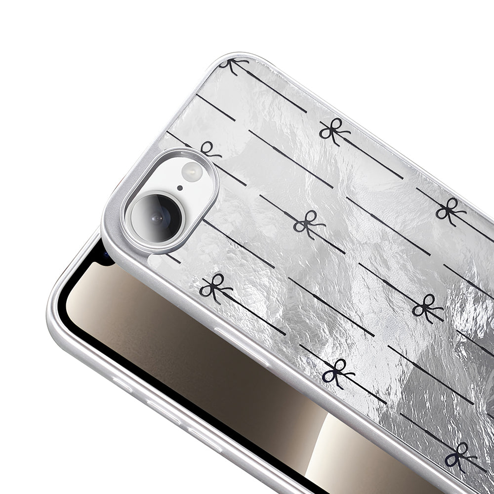 Apple iPhone 16E Case Patterned Zore Mep Cover Gray Leopard