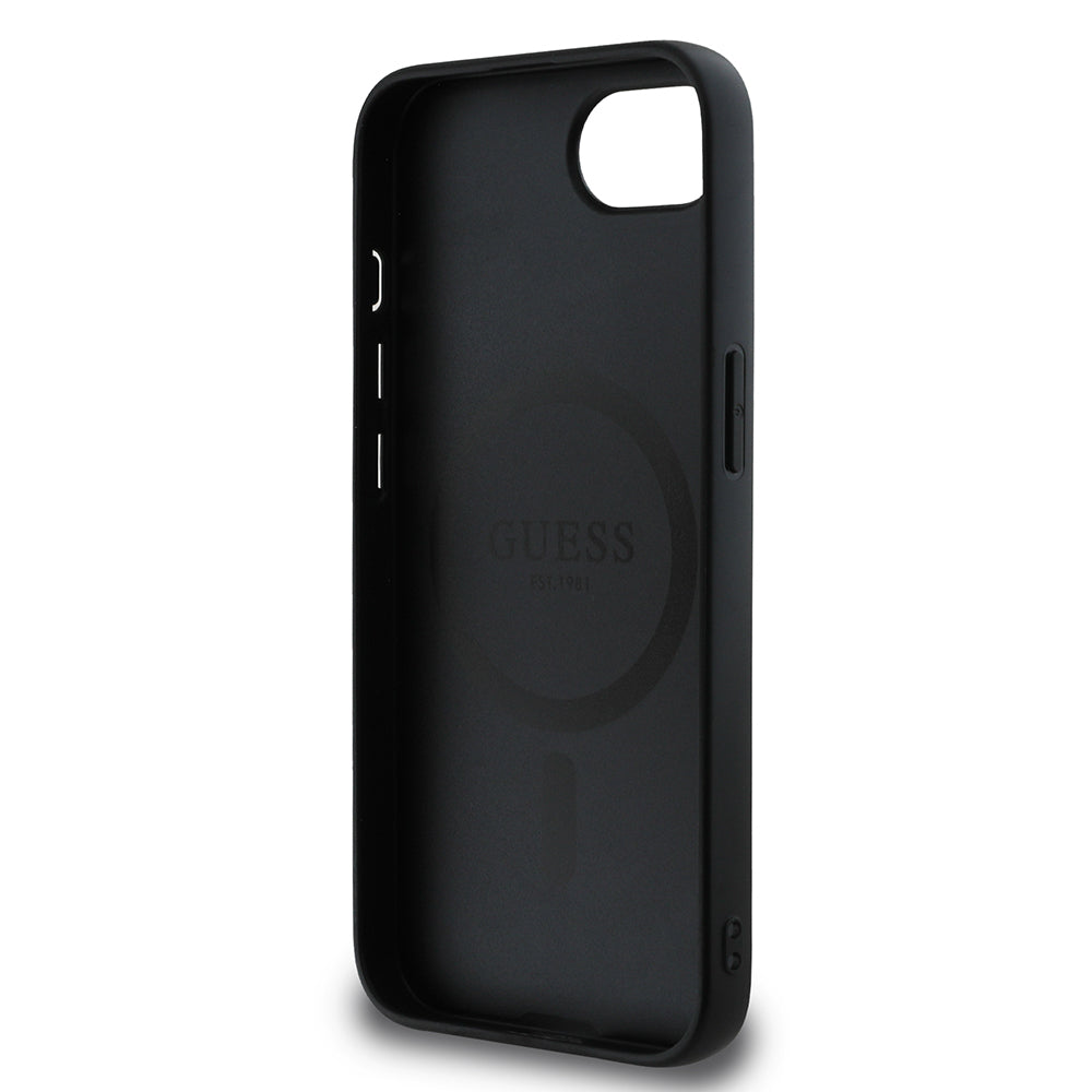 Apple iPhone 16E Kılıf Guess Orjinal Lisanslı M-safe Şarj Özellikli Small 4G Classic Kapak Pembe