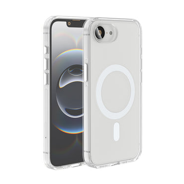 Apple iPhone 16E Case M-safe Charging Feature Camera Protection Zore Crypto Transparent Cover 