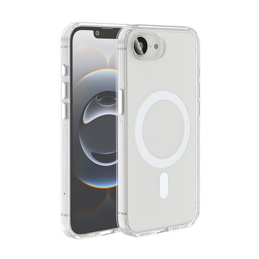 Apple iPhone 16E Case M-safe Charging Feature Camera Protection Zore Crypto Transparent Cover 