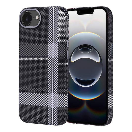 Apple iPhone 16E Case M-safe Charging Feature Carbon Fiber Look Zore Nekst Cover Gray-Black 