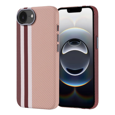 Apple iPhone 16E Case M-safe Charging Feature Carbon Fiber Look Zore Nekst Cover Green 