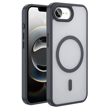 Apple iPhone 16E Case M-safe Charging Feature Matte Back Surface Zore Sio Cover Dark Green 