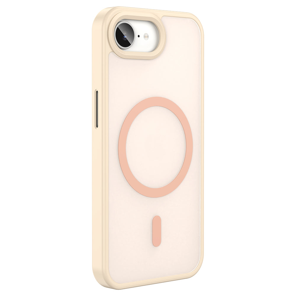 Apple iPhone 16E Kılıf M-safe Şarj Özellikli Mat Arka Yüzey Zore Sio Kapak Siyah