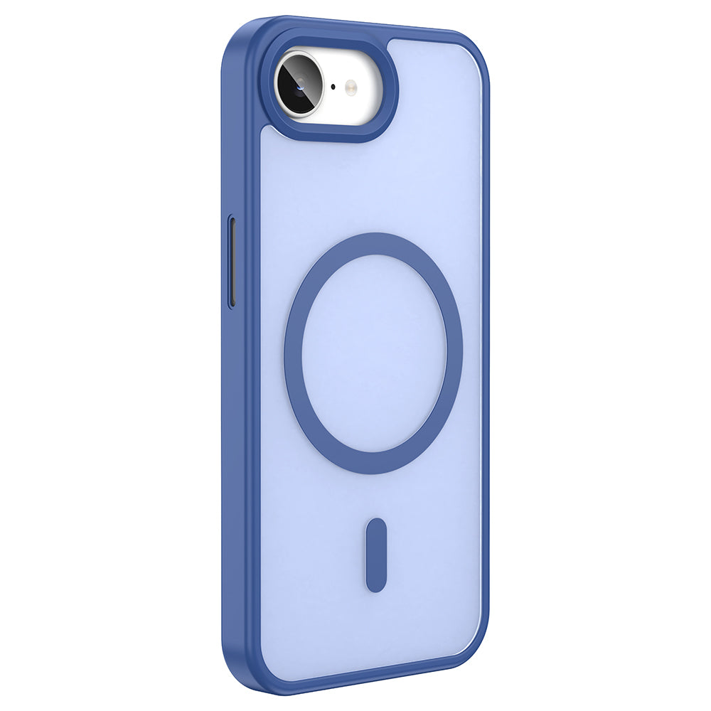 Apple iPhone 16E Kılıf M-safe Şarj Özellikli Mat Arka Yüzey Zore Sio Kapak Gri