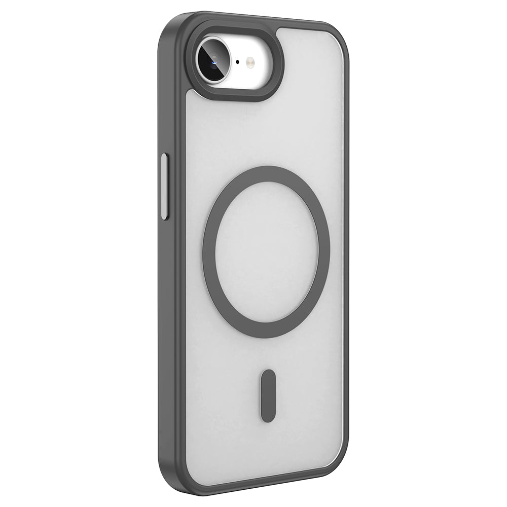 Apple iPhone 16E Kılıf M-safe Şarj Özellikli Mat Arka Yüzey Zore Sio Kapak Mavi