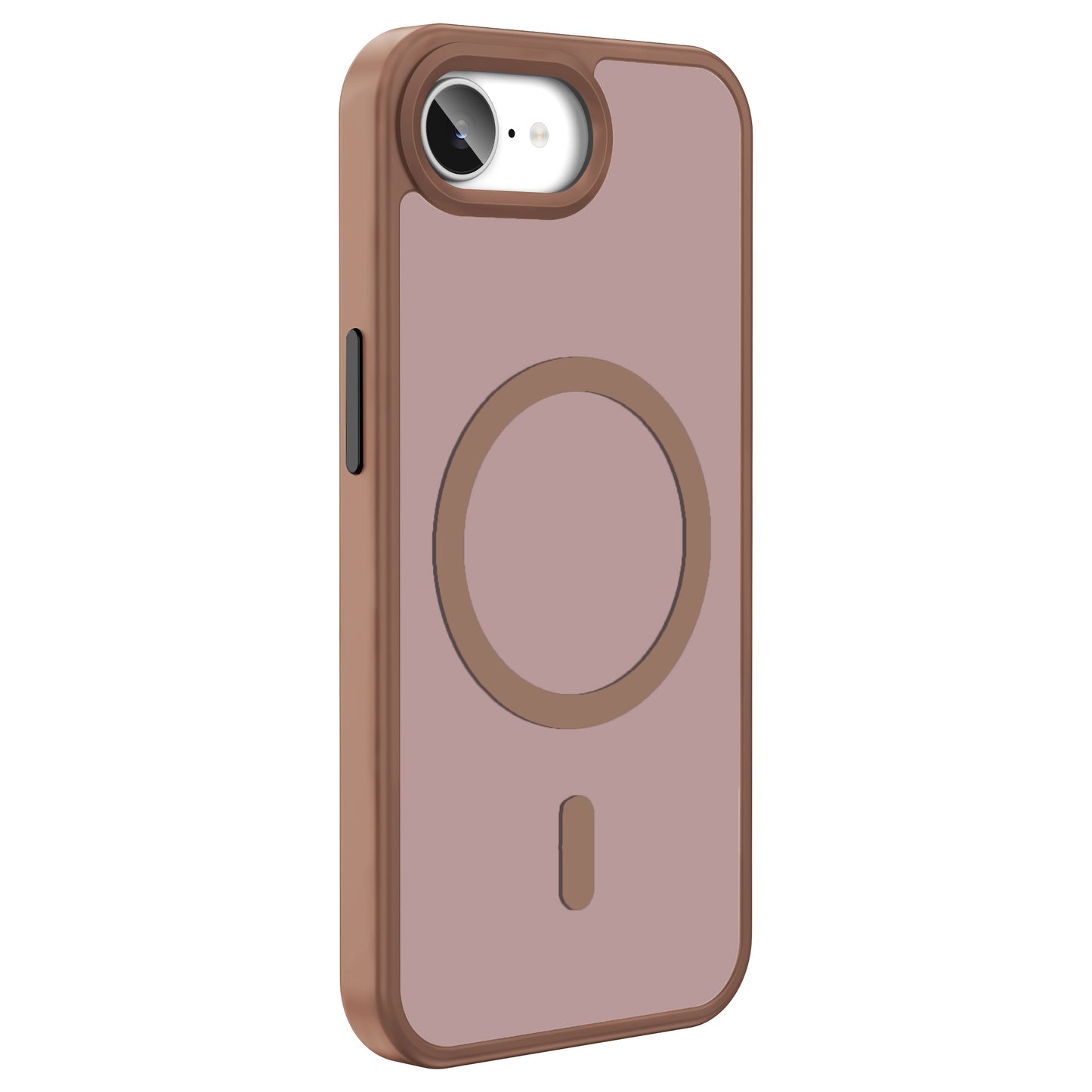 Apple iPhone 16E Kılıf M-safe Şarj Özellikli Mat Arka Yüzey Zore Sio Kapak Pembe