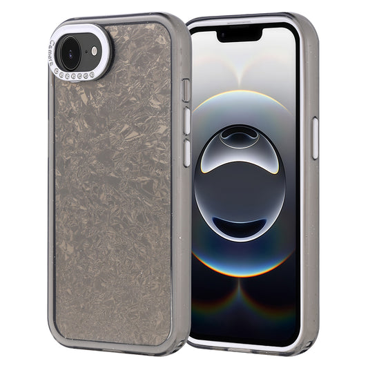 Apple iPhone 16E Case Stone Design Zore Door Cover Black 