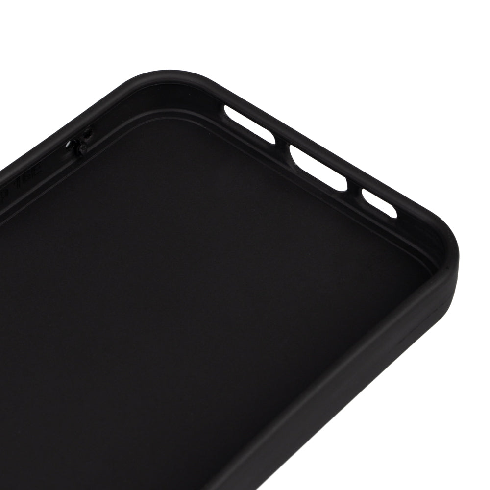 Apple iPhone 16E Case Zore Piping Silicone Navy Blue