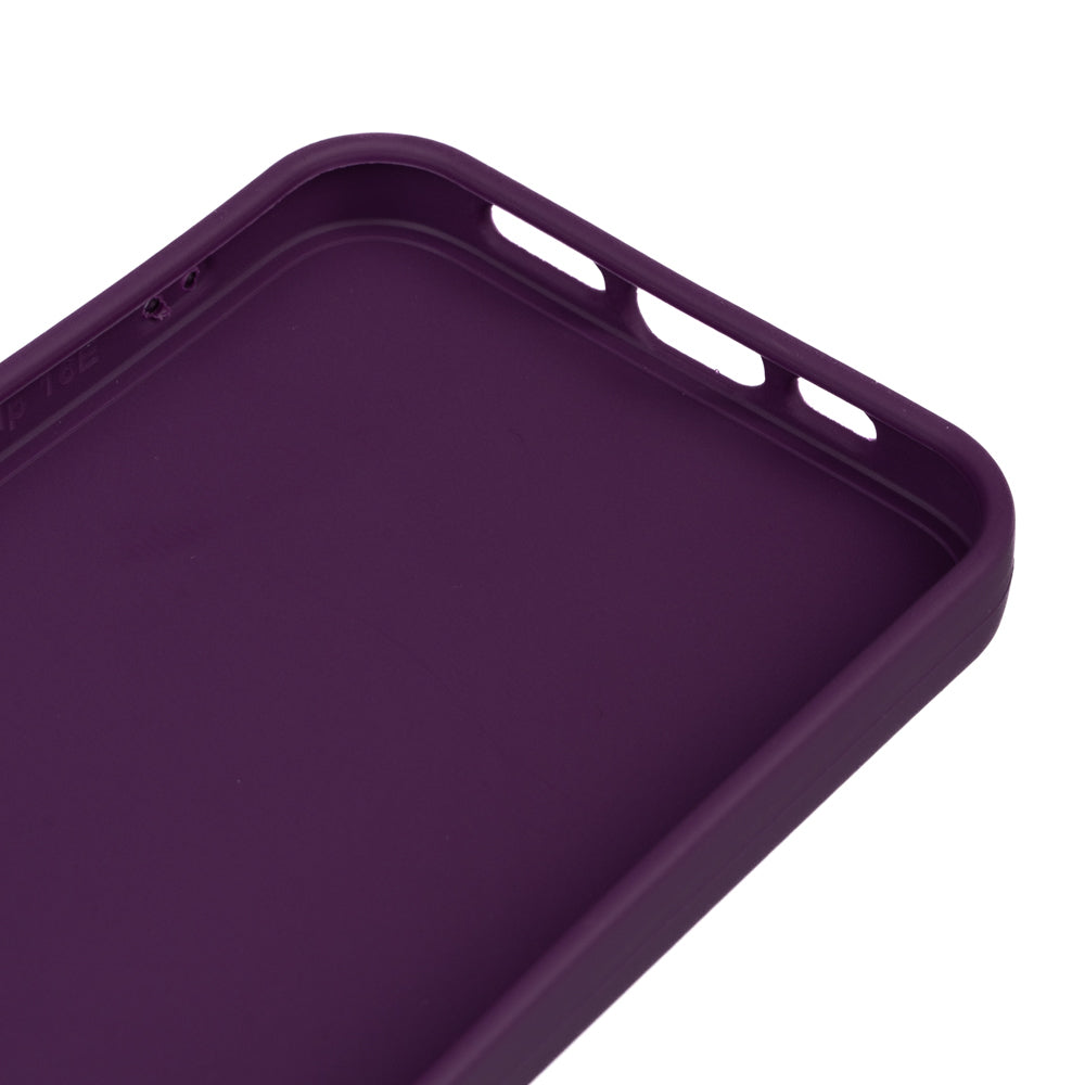 Apple iPhone 16E Case Zore Piping Silicone Navy Blue