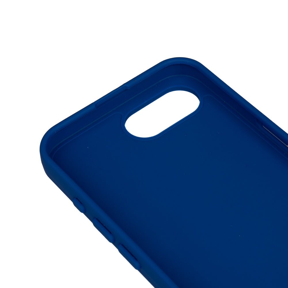 Apple iPhone 16E Case Zore Piping Silicone Navy Blue
