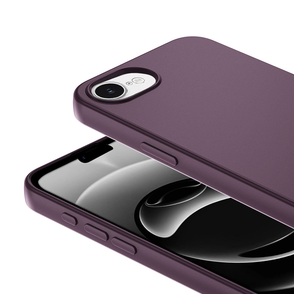 Apple iPhone 16E Case Zore Mara Launch Cover Dark Purple