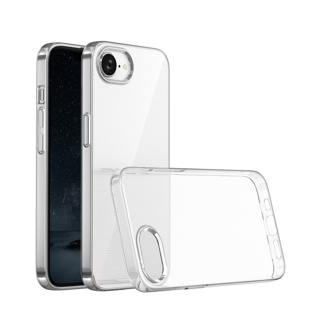 Apple iPhone 16E Case Zore Super Silicone Cover Transparent