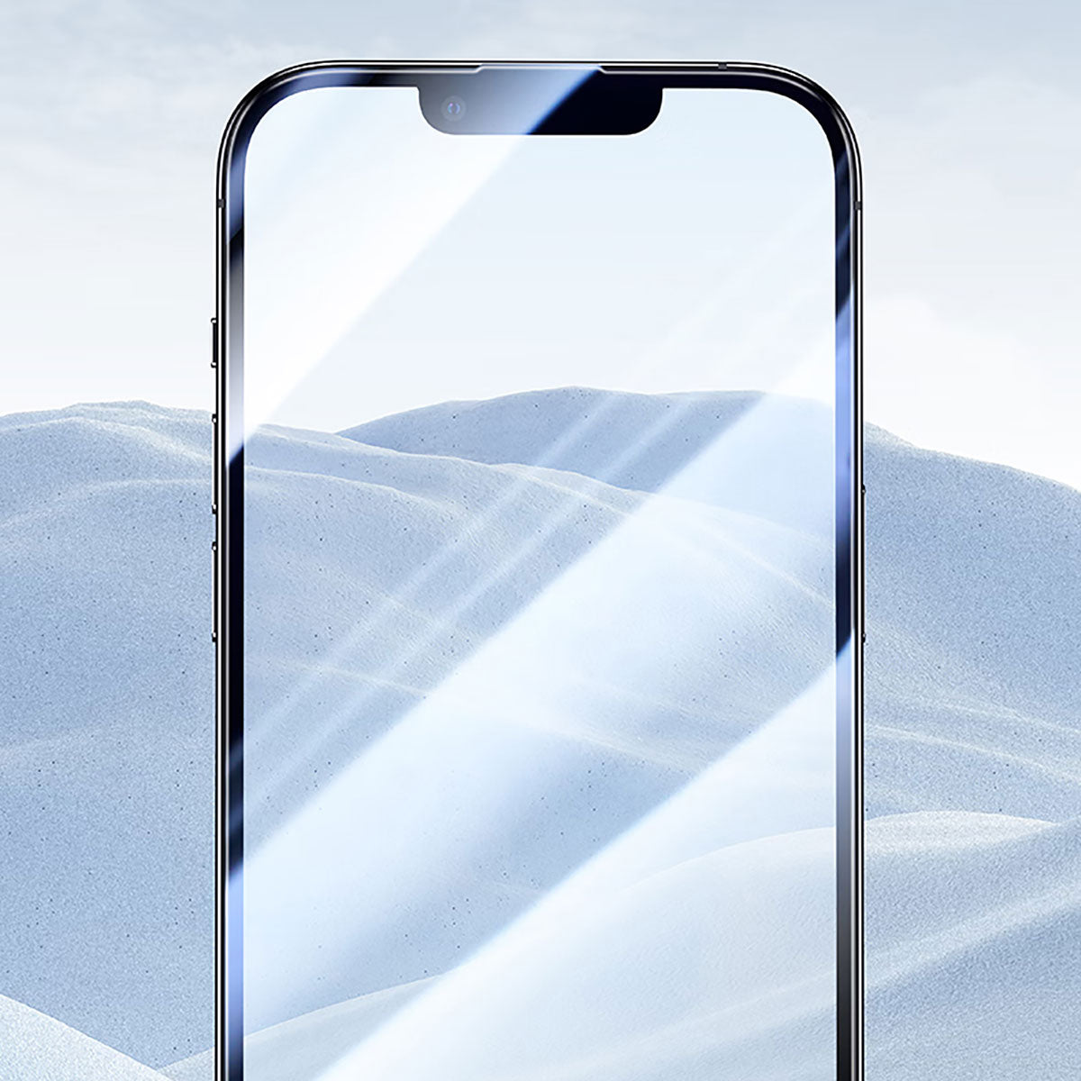 Apple iPhone 16E Wiwu CZ-003 Hydrophobic and Oleophobic Anti-Glare Glass Screen Protector with Blue Light Technology Black 