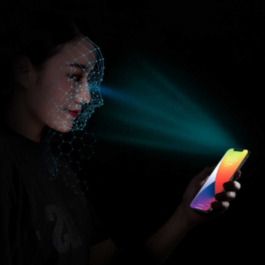Apple iPhone 16E Wiwu iPrivacy HD Anti-Peep Screen Protector Black